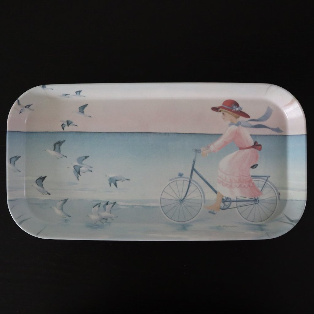 Vintage Melamine Tray / Vintage Mebel Tray Made in Italy Nautical Melamine Tray